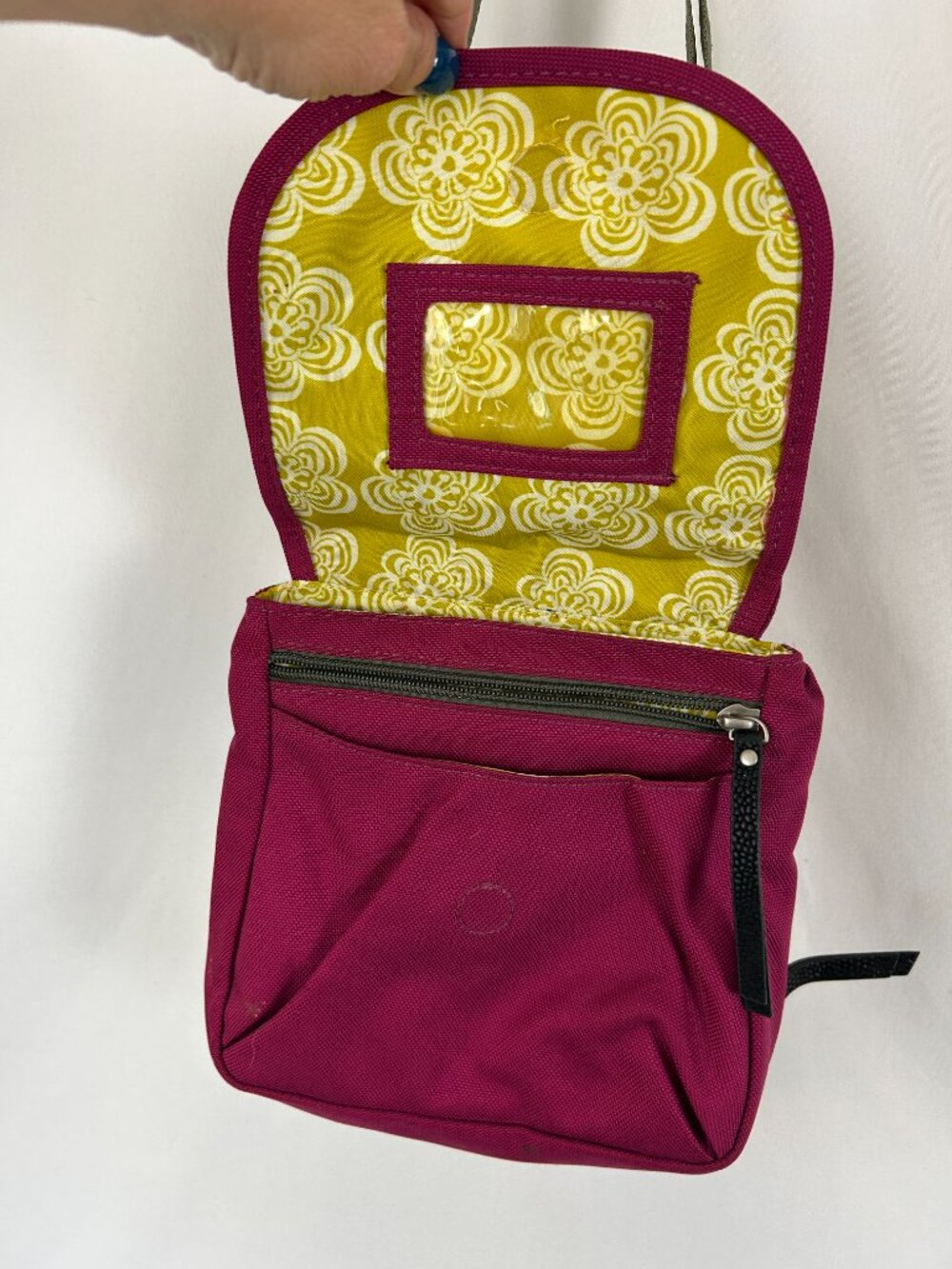Haiku Fushia Floral Embroidered Crossbody Bag - Picture 3 of 4